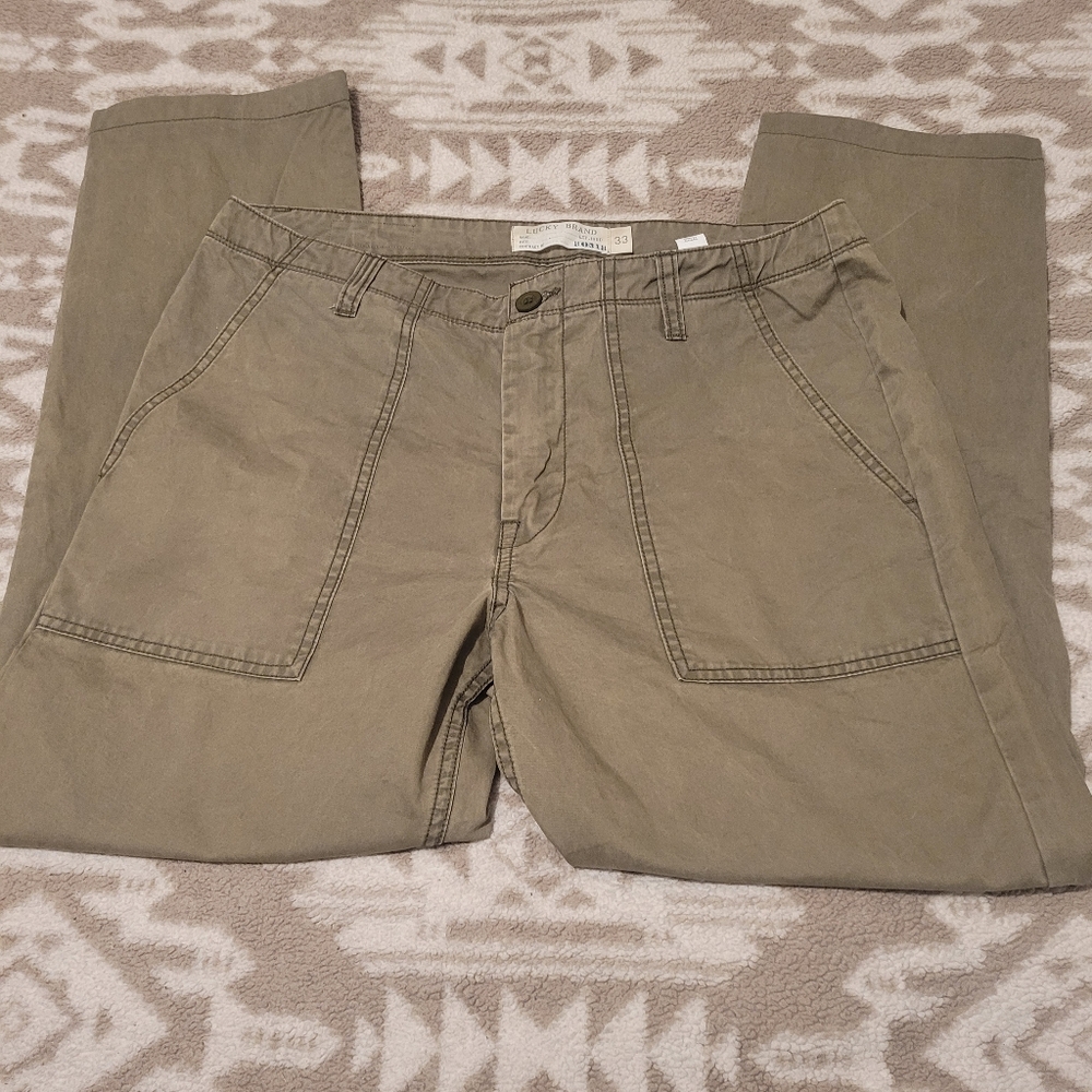 Lucky Brand Khaki Women's Straight Leg Pants